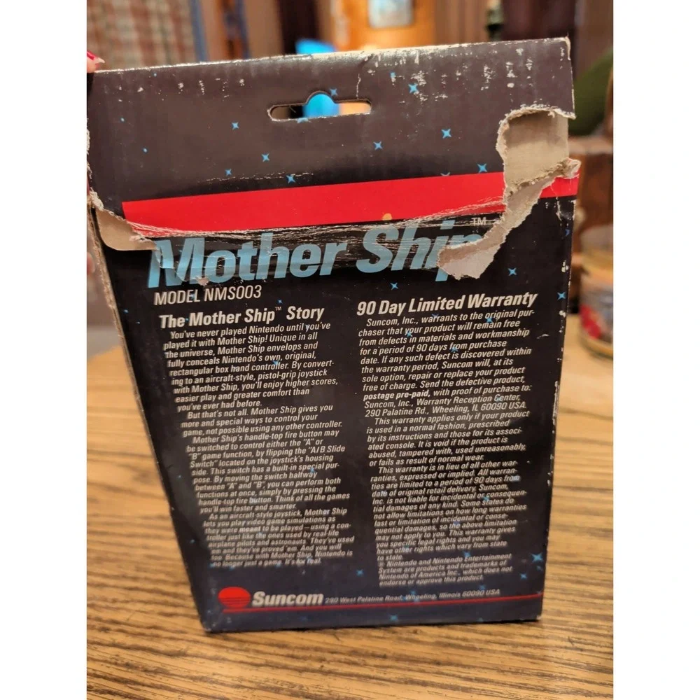 Nintendo NES Mother Ship Control Enhancer by Suncom Joystick In Box